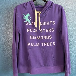 Women’s Love Express Purple Pullover Hoodie M